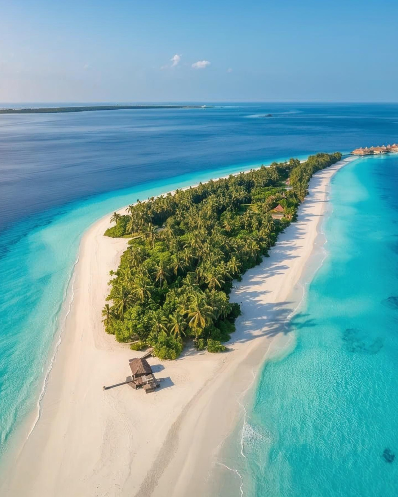 Overwater villa, Indian Ocean